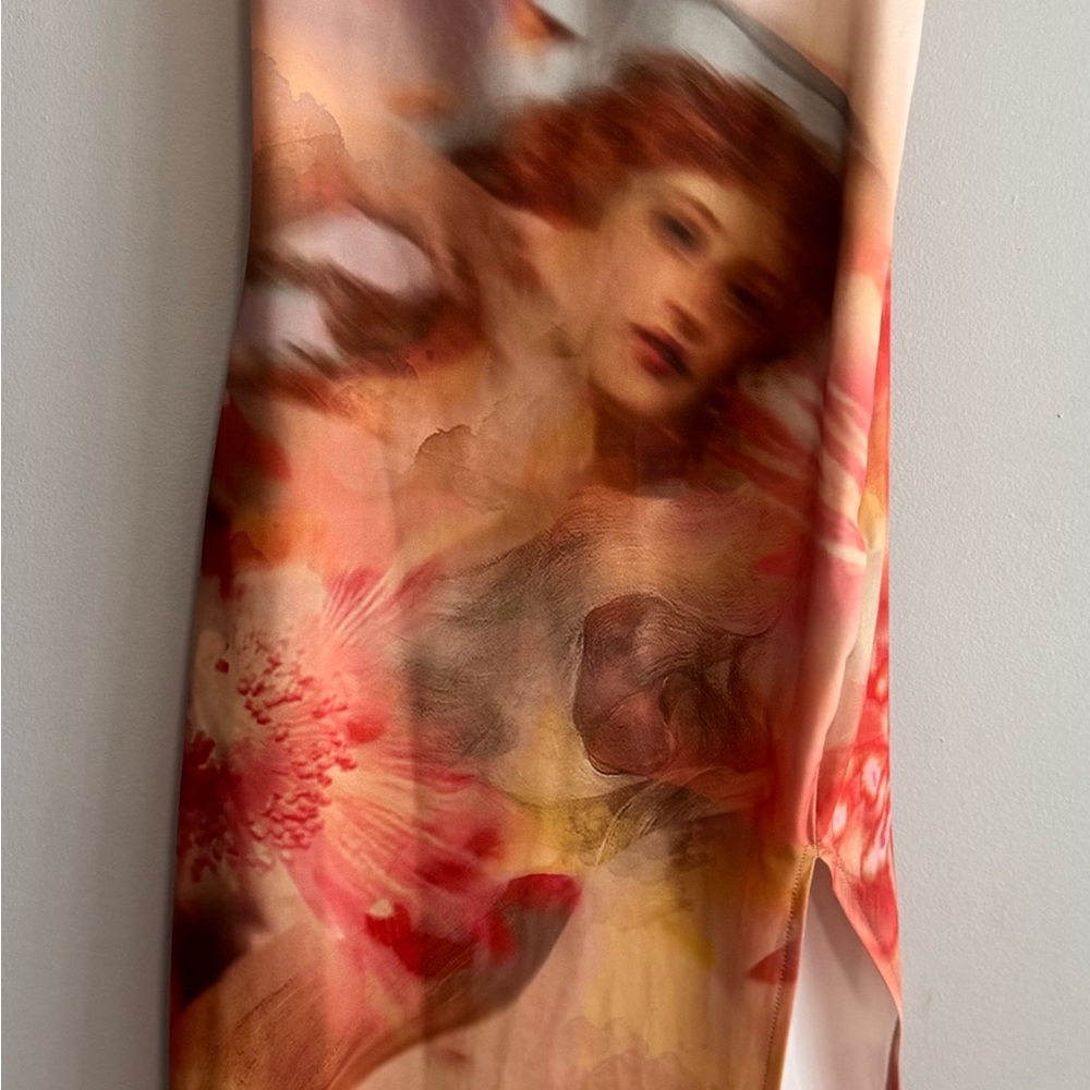 Art Print Slip Dress – Unique & Never Worn